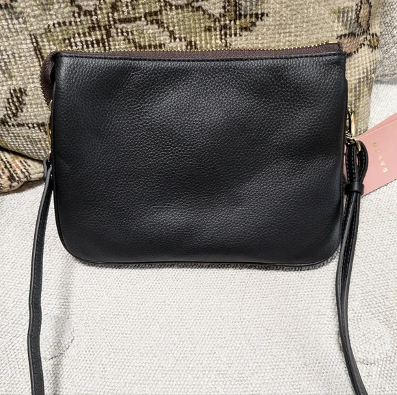 Saben Black Padded Woven Crossbody Bag Tilly's Big Sis - Picture 7 of 8